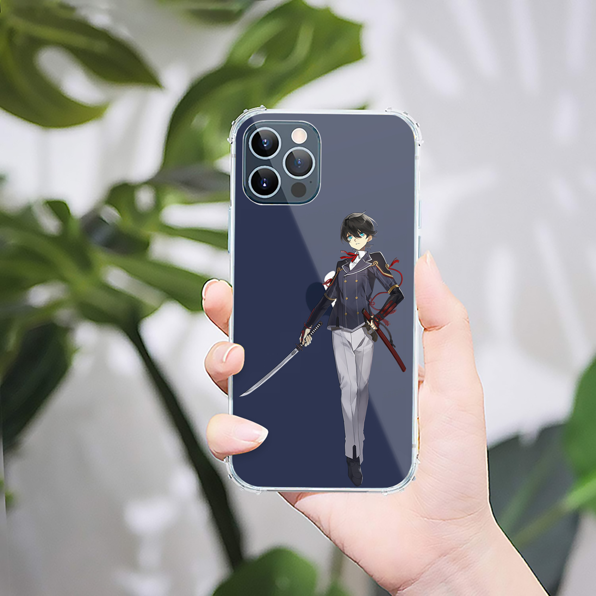（画像用） 刀剣乱舞 Touken Ranbu 【iPhone 12シリーズ対応】透明スマホケース（クリアソフトケース）